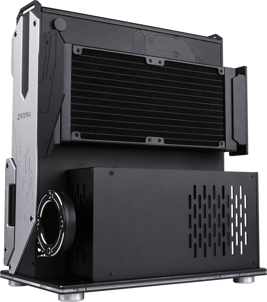 The New Zadak MOAB II ELITE PC Case features an in-built water-cooling system and Touch power switch
