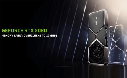 NVIDIA GeForce RTX 3080 memory easily overclocks to 20 Gbps